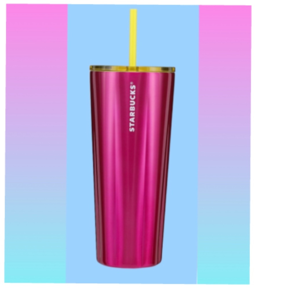 COPY - New Starbucks 2023 Stainless Steel Petunia Cold Cup Tumbler